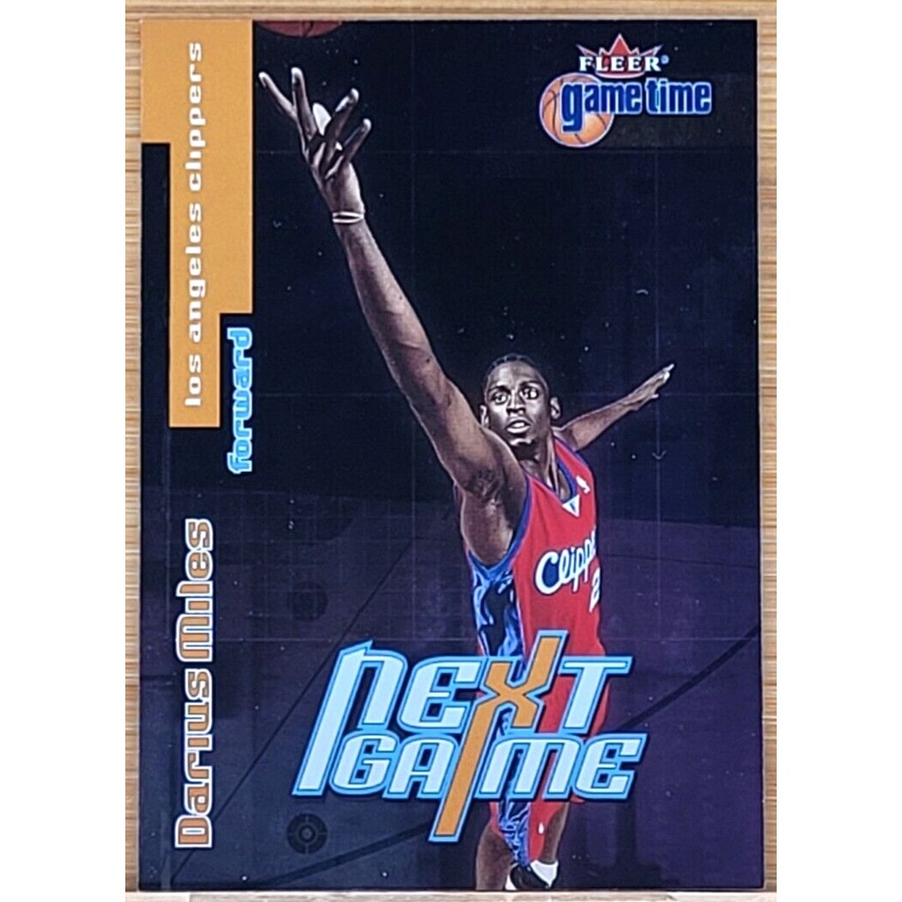 2000-01 FLEER GAME TIME DARIUS MILES ROOKIE RC  #D/2500 NEXT‎ GAME CLIPPERS